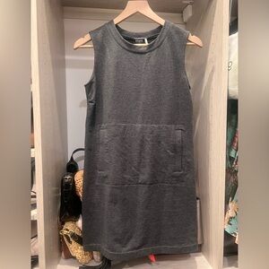 Norma Kamali Charcoal Sleeveless Mini Dress